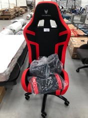 GAMING CHAIR OVERSTEEL BLACK AND RED COLOUR.