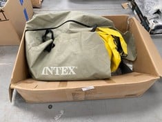 YELLOW INTEX KAYAK (MAY BE INCOMPLETE OR DAMAGED).