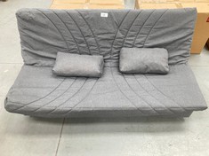 SOFA BED GREY COLOUR (MISSING UPHOLSTERY).