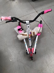 CHILDREN'S SCOOTER AODI SCOOTER PINK AND WHITE .