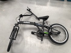 NILOX FOLDING BIKE BLACK COLOUR (MISSING PART TO MOUNT HANDLEBARS).