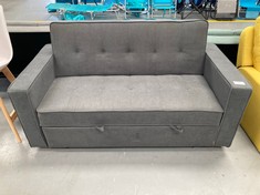 TWO SEATER SOFA BED GREY COLOUR .