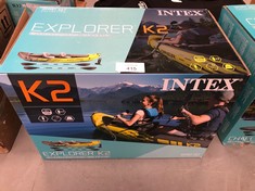 INTEX ADULT INFLATABLE KAYAK EXPLORER K2 FOR 2 PERSONS (68307).