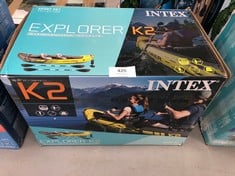 INTEX ADULT INFLATABLE KAYAK EXPLORER K2 FOR 2 PERSONS (68307).