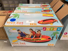 3 X INTEX INFLATABLE BOAT VARIOUS SIZES INCLUDING 2.44X1.17X36.