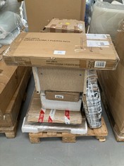 PALLET OF QUANTITY OF FURNITURE VARIOUS MODELS AND SIZES MAY BE BROKEN AND INCOMPLETE INCLUDING KITCHEN TROLLEY.