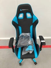 GAMING CHAIR NEWSKILL BLACK AND BLUE (MAY BE INCOMPLETE).