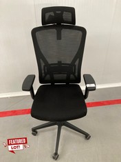 ERGONOMIC OFFICE CHAIR BLACK .