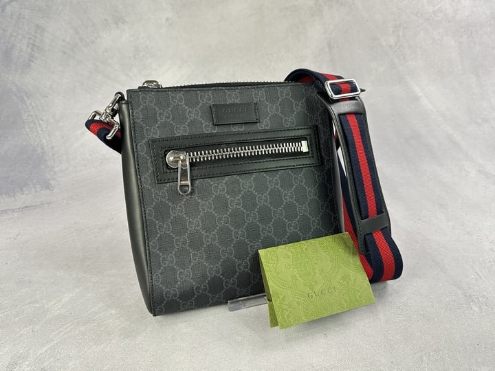 Gucci GG Monogram Messenger Bag -21x24x4cm(Approx) (MPSD45991785)(VAT ONLY PAYABLE ON BUYERS PREMIUM)