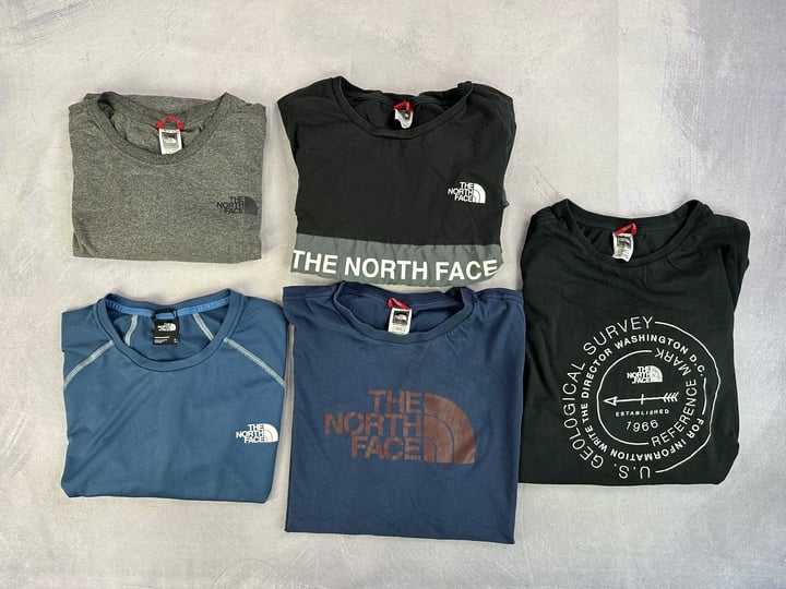 The North Face T-Shirts x5 - Size XL  (VAT ONLY PAYABLE ON BUYERS PREMIUM)