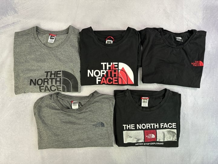 The North Face T-Shirts x5 - Size XL (VAT ONLY PAYABLE ON BUYERS PREMIUM)