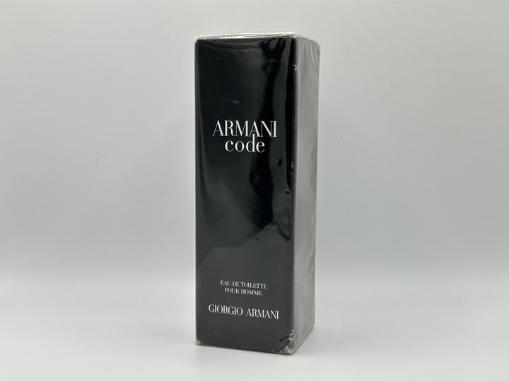 Giorgio Armani 'Armani Code' Sealed 75Ml Eau De Toilette Pour Homme (MPSE53934103) (VAT ONLY PAYABLE ON BUYERS PREMIUM)