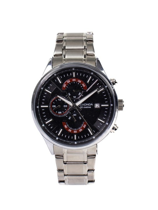 Sekonda Quartz Watch, Model: 1697A AKT Black Dial Stainless Steel Bracelet. Brief Condition Report: Ex Display (Not Currently Running) (VAT Only Payable on Buyers Premium)