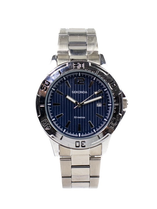 Sekonda Quartz Watch, Model: 1170H AKT Blue Dial Stainless Steel Bracelet. Brief Condition Report: Ex Display (Currently Running) (VAT Only Payable on Buyers Premium)