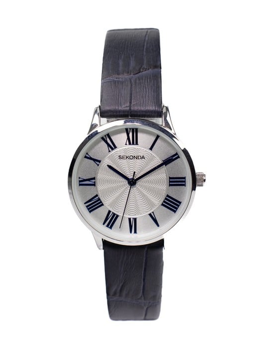 Sekonda Quartz Watch, Model: 2965 APT Grey Dial Blue Leather Strap. Brief Condition Report: Ex Display (Currently Running) (VAT Only Payable on Buyers Premium)