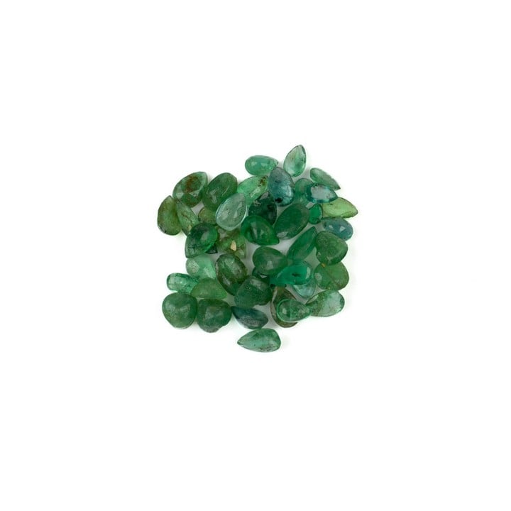 13.05ct Emerald Faceted Mixed-cut Parcel of Gemstones, mixed