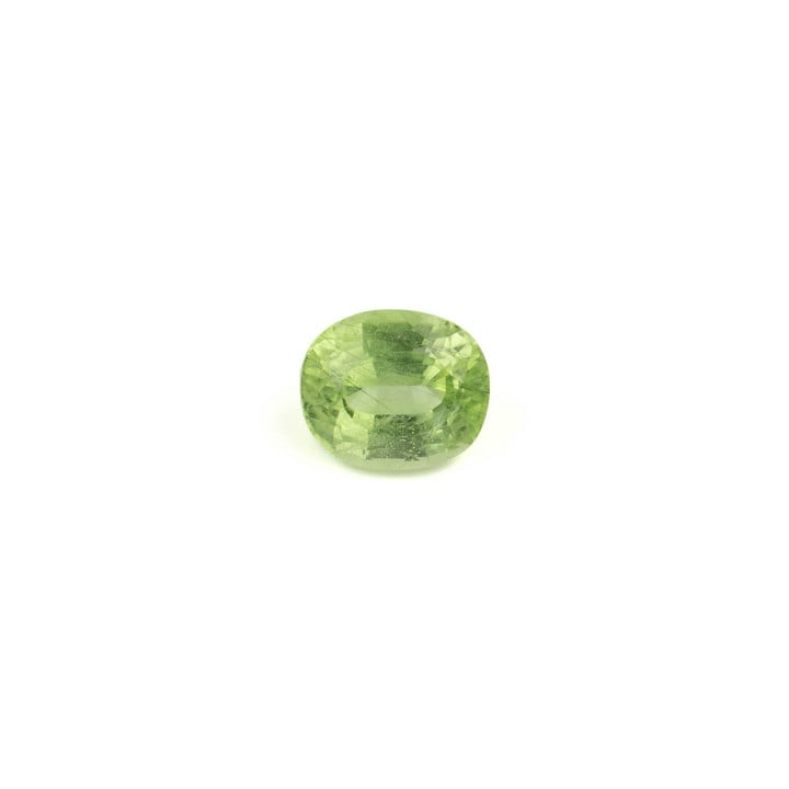 3.05ct Peridot Faceted Cushion-cut Single Gemstone, 9x8mm (VAT Only Payable on Buyers Premium)