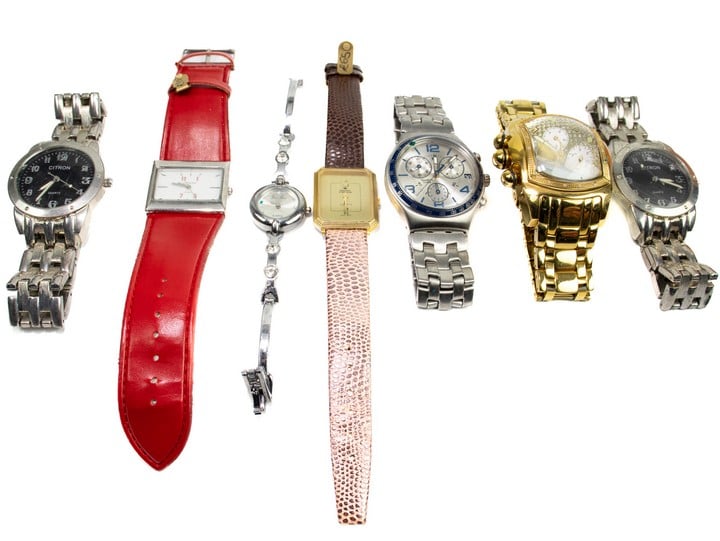 Selection of Seven Watches Including Citron, Swatch, Delma, Rayalty and Jean Marc. (All Not Currently Running) (VAT Only Payable on Buyers Premium)