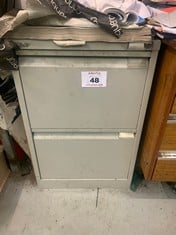 3X METAL FILING CABINET TO INLCUDE 2 DRAWER