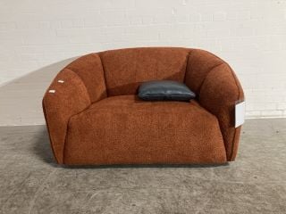 COARSE ORANGE FABRIC HOLLYWELL 1.5 SEATER ARMCHAIR £533.00