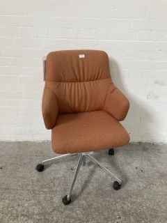 STRESSLESS MINT OFFICE CHAIR IN COPPER FABRIC WITH EASYCLEAN REMOVABLE COVER RRP: £496