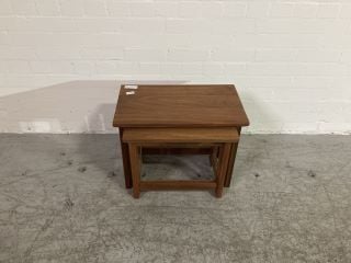 OAK 2 PIECE NEST OF TABLES W56 X D33 X H42CM