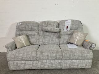 SHERBORNE KESWICK STANDARD FIXED 3 SEATER SOFA IN CREAM/GREY RRP £2,499