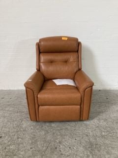 SHERBORNE ROMA CHAIR IN LIGHT BROWN LEATHER RRP £2,149