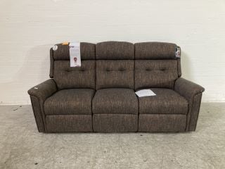 SHERBORNE ROMA 3 SEATER MANUAL RECLINER IN DARK MULTI COLOUR RRP £ 2,129