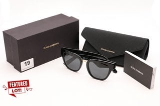 DOLCE & GABBANA 0DG4437 LUXURY SUNGLASSES IN BLACK - RRP £236.99: LOCATION - MAIN BOOTH