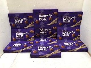 10 X BOXES OF CADBURYS DAIRY MILK SELECTION BOXES - BBE 7/9/24: LOCATION - A12