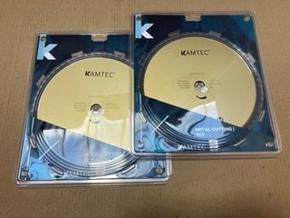 2 X KAMTEC 305MM METAL CUTTING DISCS - COMBINED RRP £269: LOCATION - A15