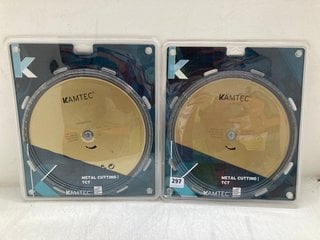 2 X KAMTEC 305MM METAL CUTTING DISCS - COMBINED RRP £269: LOCATION - A15