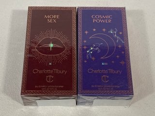 2 X CHARLOTTE TILBURY MORE SEX/COSMIC POWER 100ML EAU DE PARFUM - COMBINED RRP £260.00: LOCATION - MAIN BOOTH