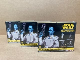 3 X STAR WARS SHATTERPOINT NOT ACCEPTING SURRENDERS SQUAD PACKS: LOCATION - C15