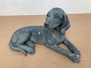 ABITQUACKERS RESTING SPANIEL STATUE: LOCATION - D15