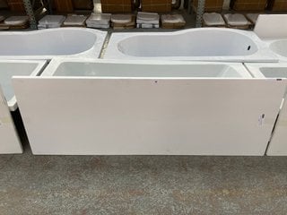 1700 X 700MM NTH SINGLE ENDED BATH WITH GREY GLOSS SIDE PANEL RRP £525: LOCATION - D2