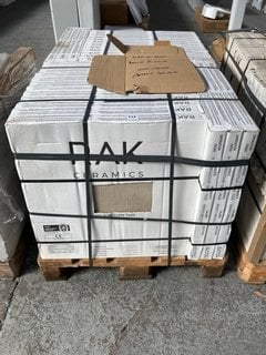 (COLLECTION ONLY) PALLET OF RAK CERAMICS PORCELAIN WALL/FLOOR TILES FOR INTERIOR/EXTERIOR 600 X 600MM BEIGE RIDGE APPROX 40M SQ RRP £1750: LOCATION - D2