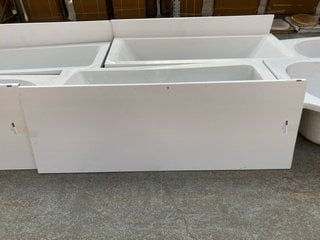 1700 X 750MM NTH SINGLE ENDED BATH WITH GREY GLOSS SIDE PANEL RRP £525: LOCATION - D2