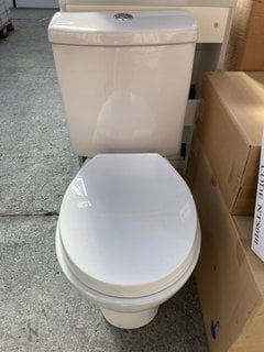 (COLLECTION ONLY) CLOSED COUPLED TOILET COMPLETE WITH CISTERN FITTINGS AND SEAT RRP £365: LOCATION - D3