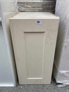 (COLLECTION ONLY) FLOOR STANDING 1 DOOR BASE UNIT IN CREAM 600 X 300 X 340MM - RRP £195: LOCATION - D1