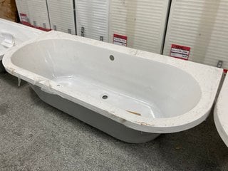 1700 X 750MM NTH DOUBLE ENDED SPACE SAVER BATH RRP £450: LOCATION - D4