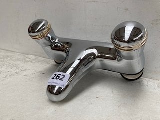 DECK MOUNTED BATH FILLER IN CHROME RRP £325: LOCATION - R1