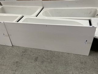 1700 X 700MM NTH SINGLE ENDED BATH WITH GREY GLOSS SIDE PANEL RRP £525: LOCATION - D2