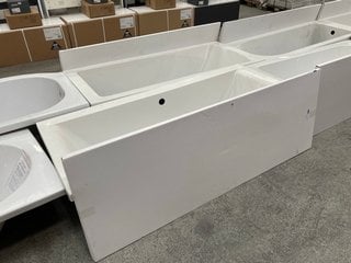 1700 X 750MM NTH DOUBLE ENDED BATH WITH GREY GLOSS SIDE PANEL RRP £525: LOCATION - D2