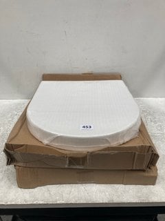 2X WHITE TOILET SEATS - RRP £140: LOCATION - R1