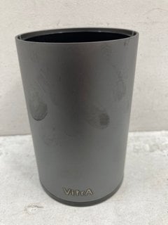 VITRA ORIGIN TOOTHBRUSH HOLDER IN BLACK - RRP £109: LOCATION - R2