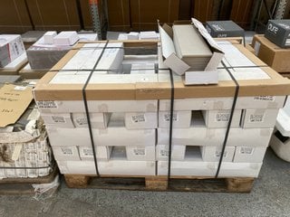 (COLLECTION ONLY) PALLET OF RAK CERAMIC WALL/FLOOR TILES IN GREY MATT 600 X 150MM APPROX 38SQ METRES RRP £1750: LOCATION - D1