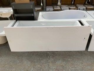 1700 X 700MM NTH SINGLE ENDED BATH WITH GREY GLOSS SIDE PANEL RRP £525: LOCATION - D2