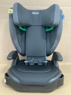 GRACO JUNIOR MAXI I-SIZE R129 HIGHBACK BOOSTER CAR SEAT IN MIDNIGHT: LOCATION - H15